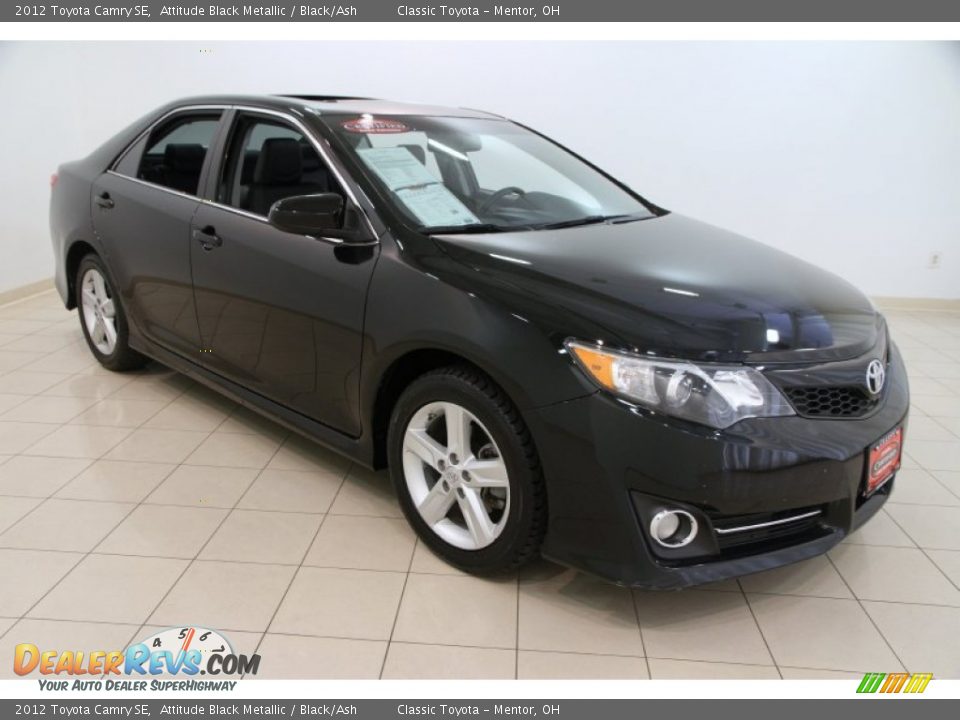 2012 Toyota Camry SE Attitude Black Metallic / Black/Ash Photo #1