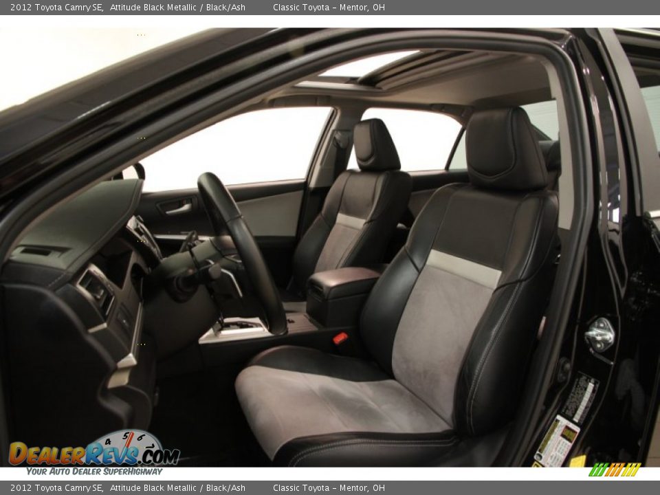 2012 Toyota Camry SE Attitude Black Metallic / Black/Ash Photo #4