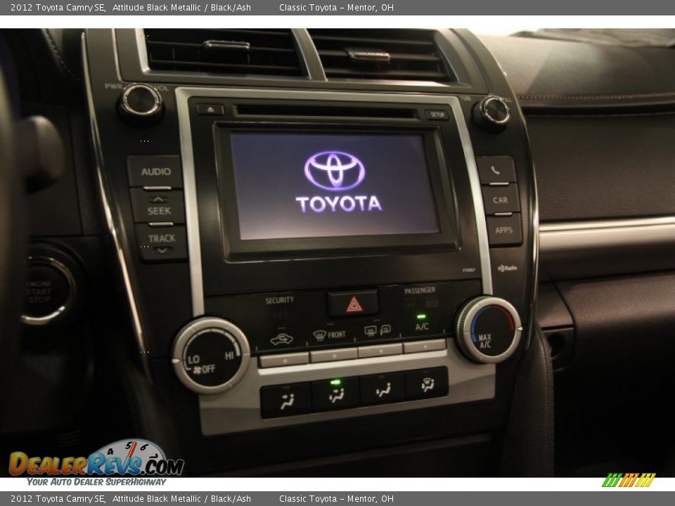 2012 Toyota Camry SE Attitude Black Metallic / Black/Ash Photo #8