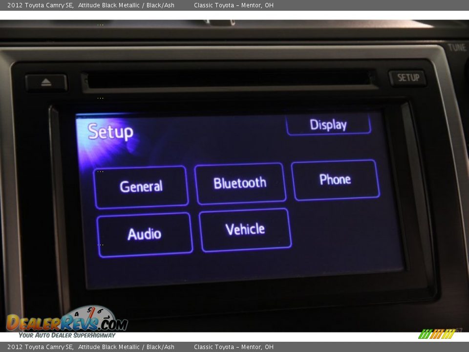 2012 Toyota Camry SE Attitude Black Metallic / Black/Ash Photo #10