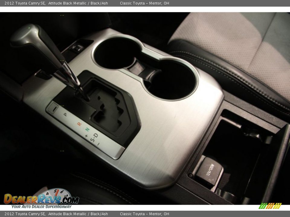 2012 Toyota Camry SE Attitude Black Metallic / Black/Ash Photo #12