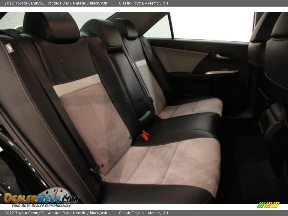 2012 Toyota Camry SE Attitude Black Metallic / Black/Ash Photo #14