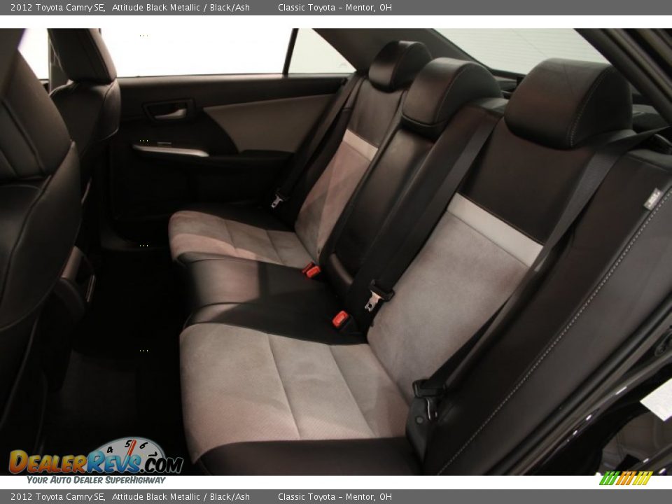 2012 Toyota Camry SE Attitude Black Metallic / Black/Ash Photo #15