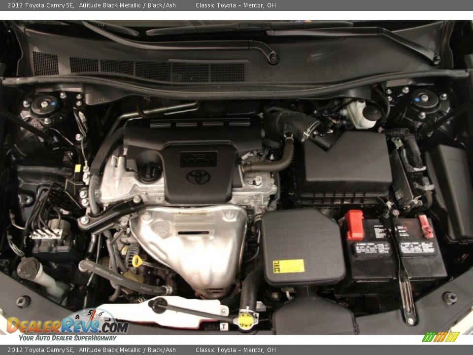 2012 Toyota Camry SE Attitude Black Metallic / Black/Ash Photo #17