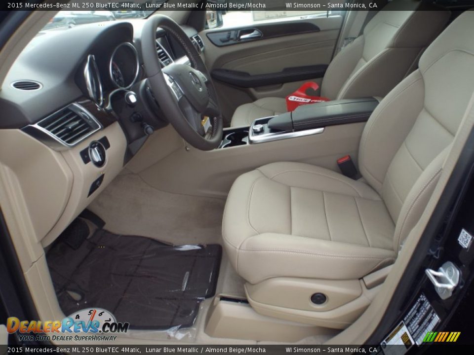 Almond Beige/Mocha Interior - 2015 Mercedes-Benz ML 250 BlueTEC 4Matic Photo #7