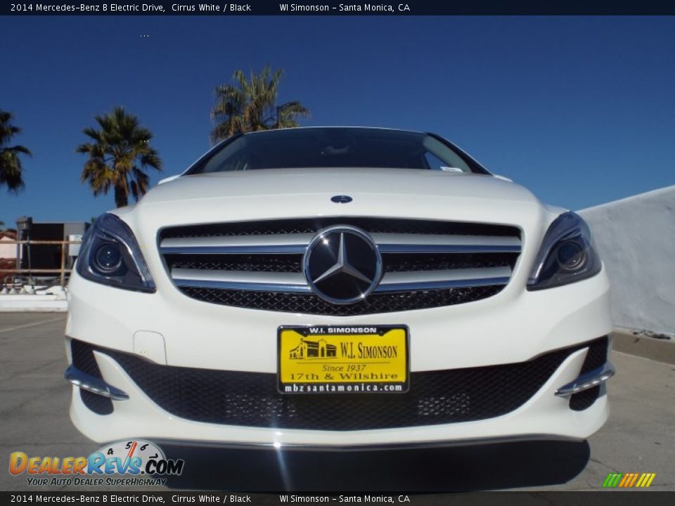 2014 Mercedes-Benz B Electric Drive Cirrus White / Black Photo #2