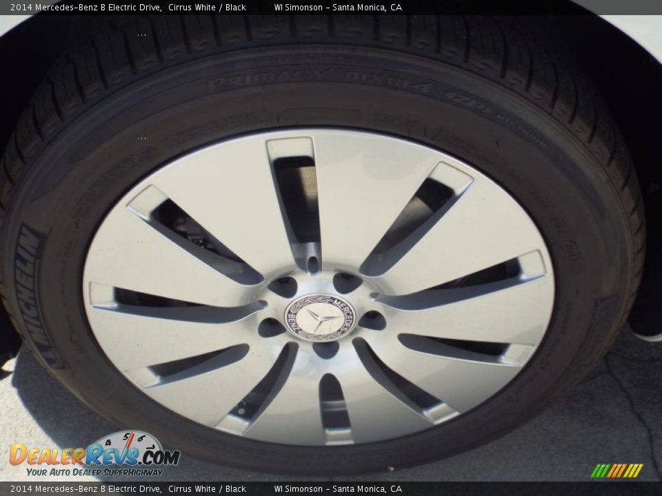 2014 Mercedes-Benz B Electric Drive Cirrus White / Black Photo #10