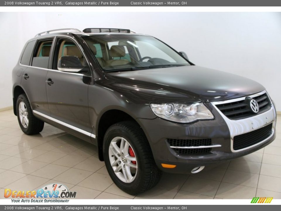 2008 Volkswagen Touareg 2 VR6 Galapagos Metallic / Pure Beige Photo #1