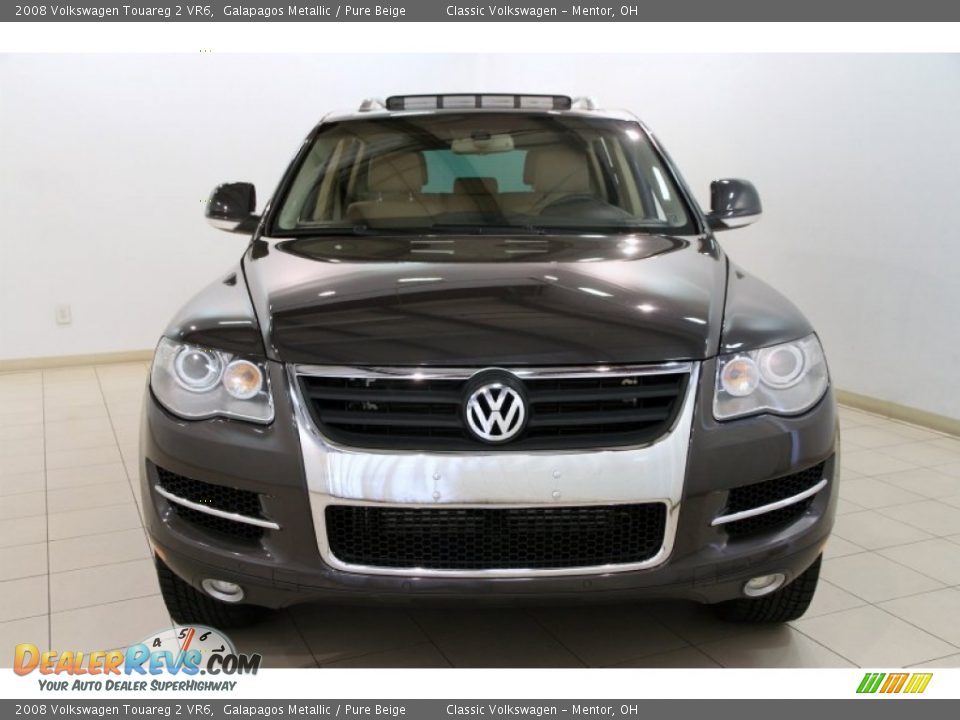 2008 Volkswagen Touareg 2 VR6 Galapagos Metallic / Pure Beige Photo #2