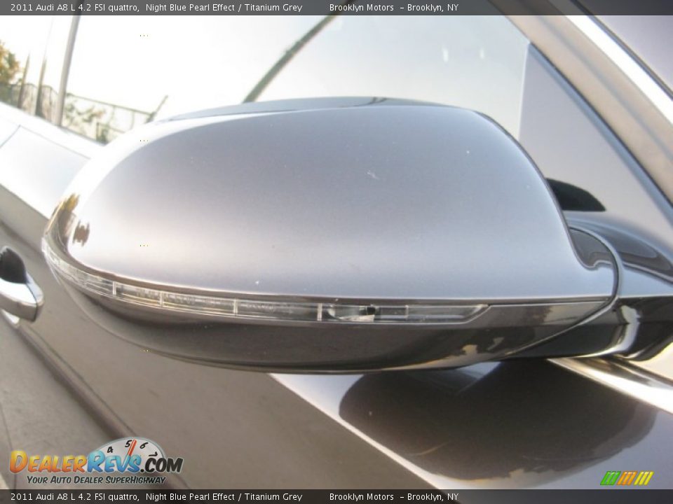 2011 Audi A8 L 4.2 FSI quattro Night Blue Pearl Effect / Titanium Grey Photo #28