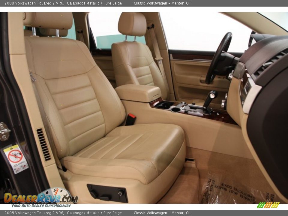 2008 Volkswagen Touareg 2 VR6 Galapagos Metallic / Pure Beige Photo #12