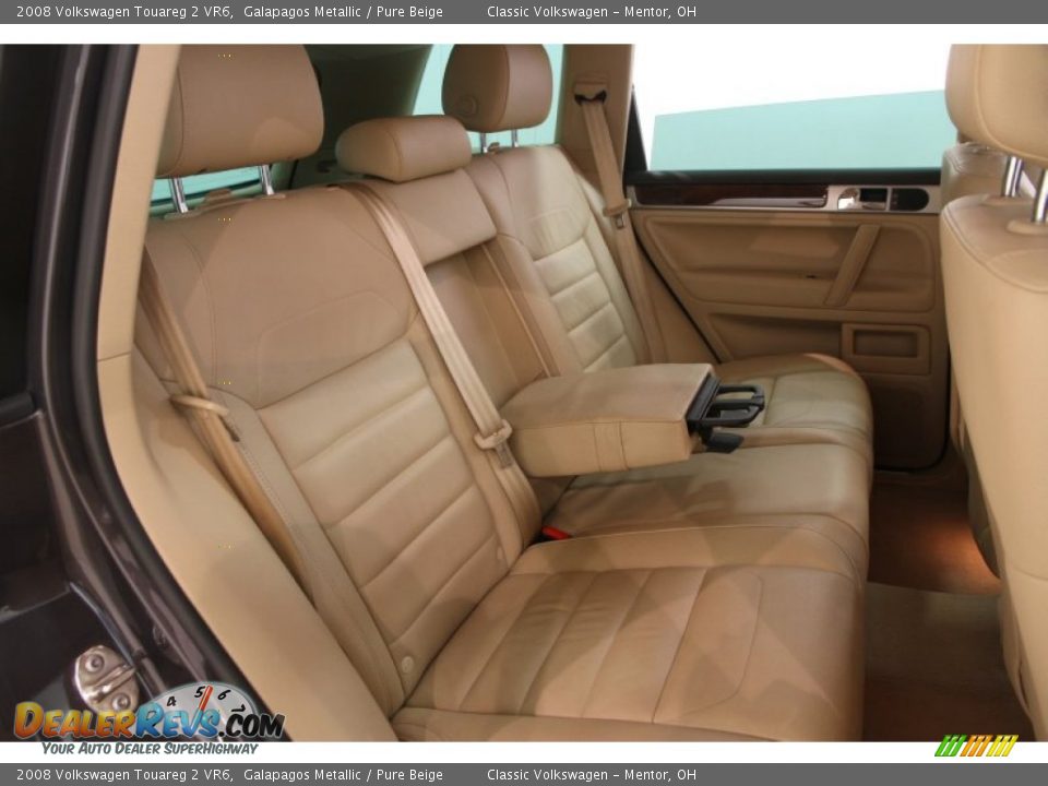 2008 Volkswagen Touareg 2 VR6 Galapagos Metallic / Pure Beige Photo #13