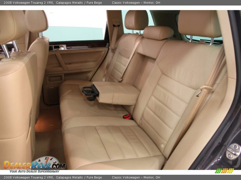 2008 Volkswagen Touareg 2 VR6 Galapagos Metallic / Pure Beige Photo #14