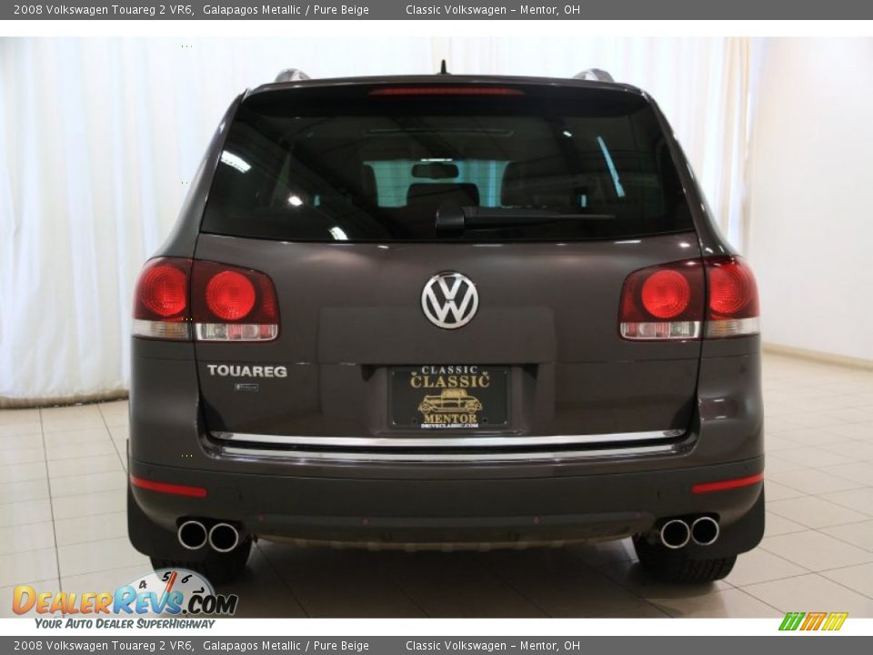 2008 Volkswagen Touareg 2 VR6 Galapagos Metallic / Pure Beige Photo #16