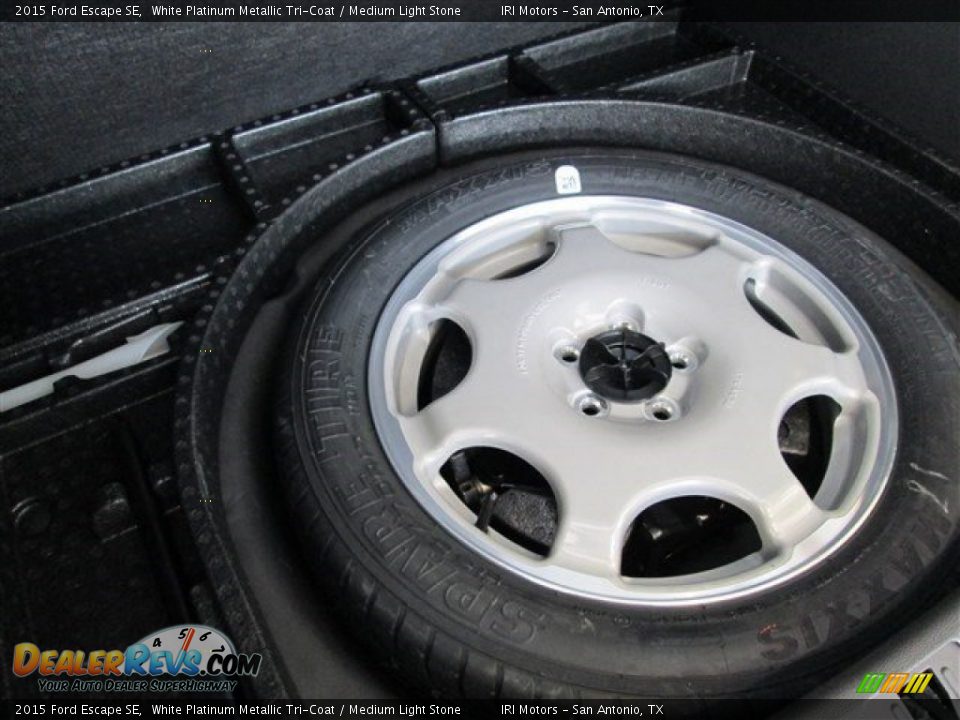 2015 Ford Escape SE White Platinum Metallic Tri-Coat / Medium Light Stone Photo #13