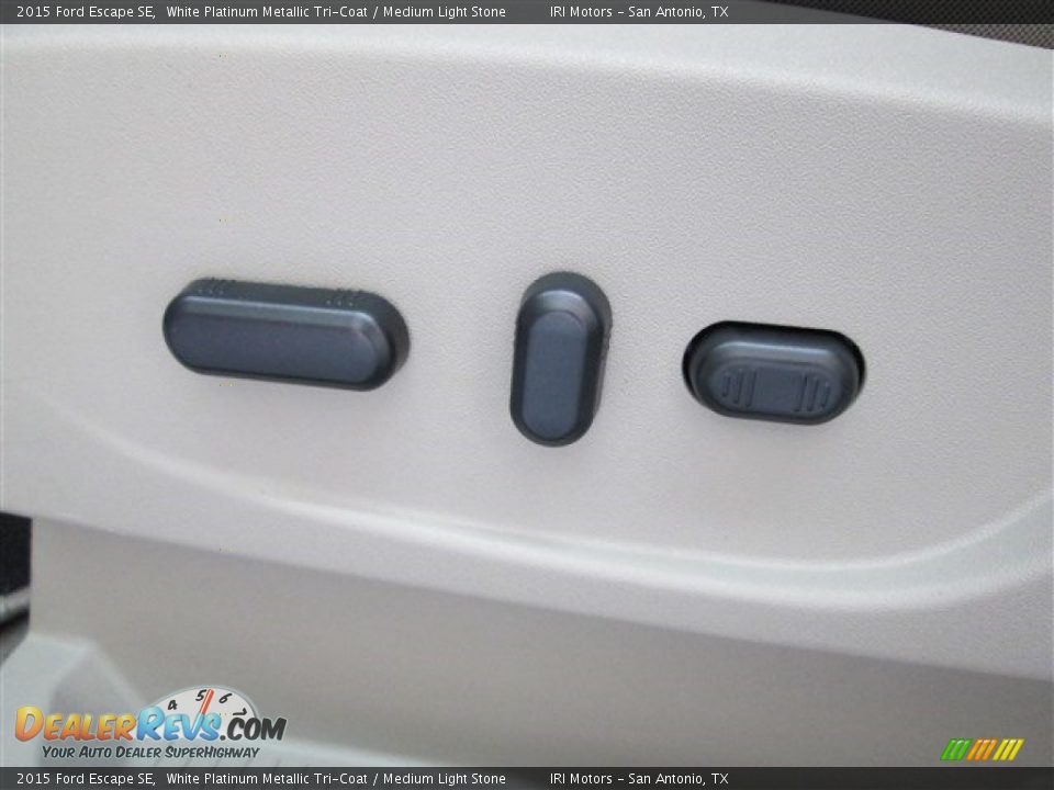 2015 Ford Escape SE White Platinum Metallic Tri-Coat / Medium Light Stone Photo #16
