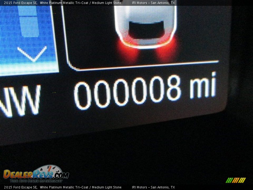 2015 Ford Escape SE White Platinum Metallic Tri-Coat / Medium Light Stone Photo #19