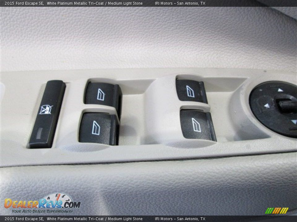 2015 Ford Escape SE White Platinum Metallic Tri-Coat / Medium Light Stone Photo #22