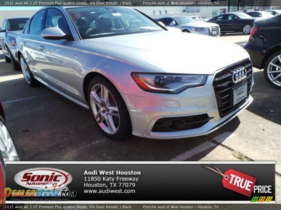 2015 Audi A6 3.0T Premium Plus quattro Sedan Ice Silver Metallic / Black Photo #1