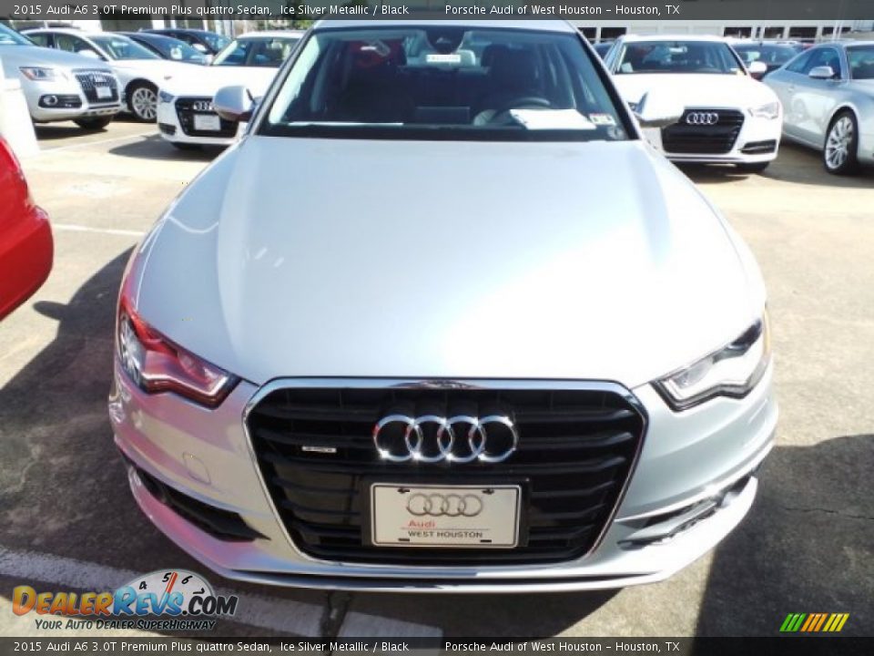 2015 Audi A6 3.0T Premium Plus quattro Sedan Ice Silver Metallic / Black Photo #2