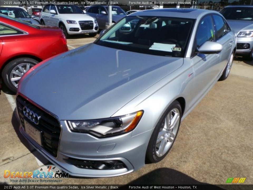 2015 Audi A6 3.0T Premium Plus quattro Sedan Ice Silver Metallic / Black Photo #3