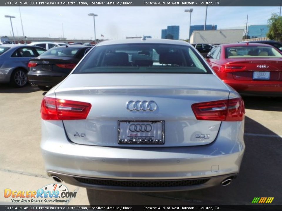 2015 Audi A6 3.0T Premium Plus quattro Sedan Ice Silver Metallic / Black Photo #6