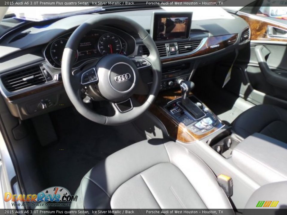 2015 Audi A6 3.0T Premium Plus quattro Sedan Ice Silver Metallic / Black Photo #13