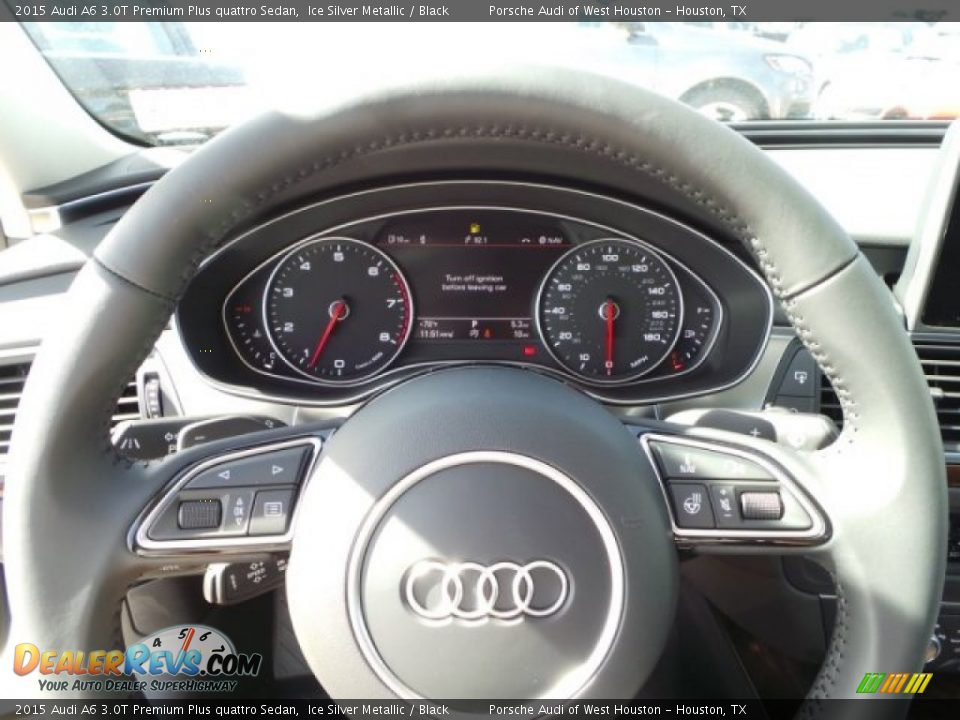 2015 Audi A6 3.0T Premium Plus quattro Sedan Ice Silver Metallic / Black Photo #26