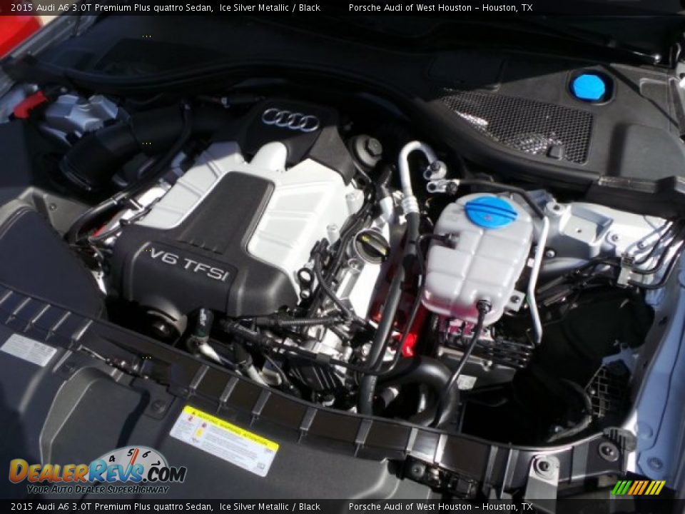 2015 Audi A6 3.0T Premium Plus quattro Sedan Ice Silver Metallic / Black Photo #35