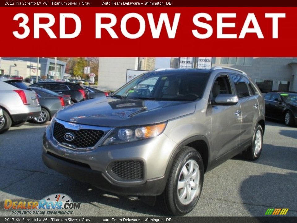 2013 Kia Sorento LX V6 Titanium Silver / Gray Photo #1