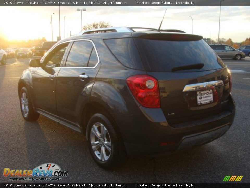 2010 Chevrolet Equinox LTZ AWD Cyber Gray Metallic / Jet Black/Light Titanium Photo #4