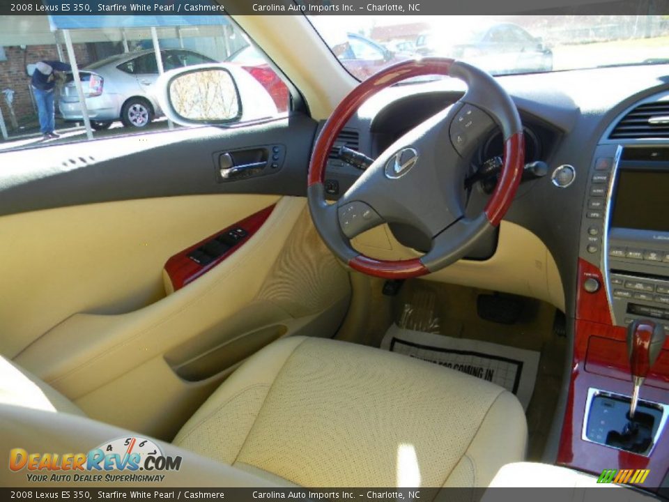 2008 Lexus ES 350 Starfire White Pearl / Cashmere Photo #12
