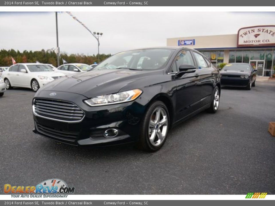 2014 Ford Fusion SE Tuxedo Black / Charcoal Black Photo #1