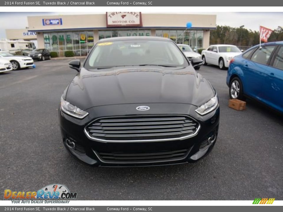 2014 Ford Fusion SE Tuxedo Black / Charcoal Black Photo #2