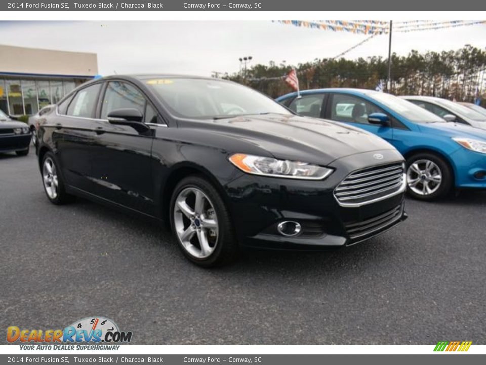 2014 Ford Fusion SE Tuxedo Black / Charcoal Black Photo #3