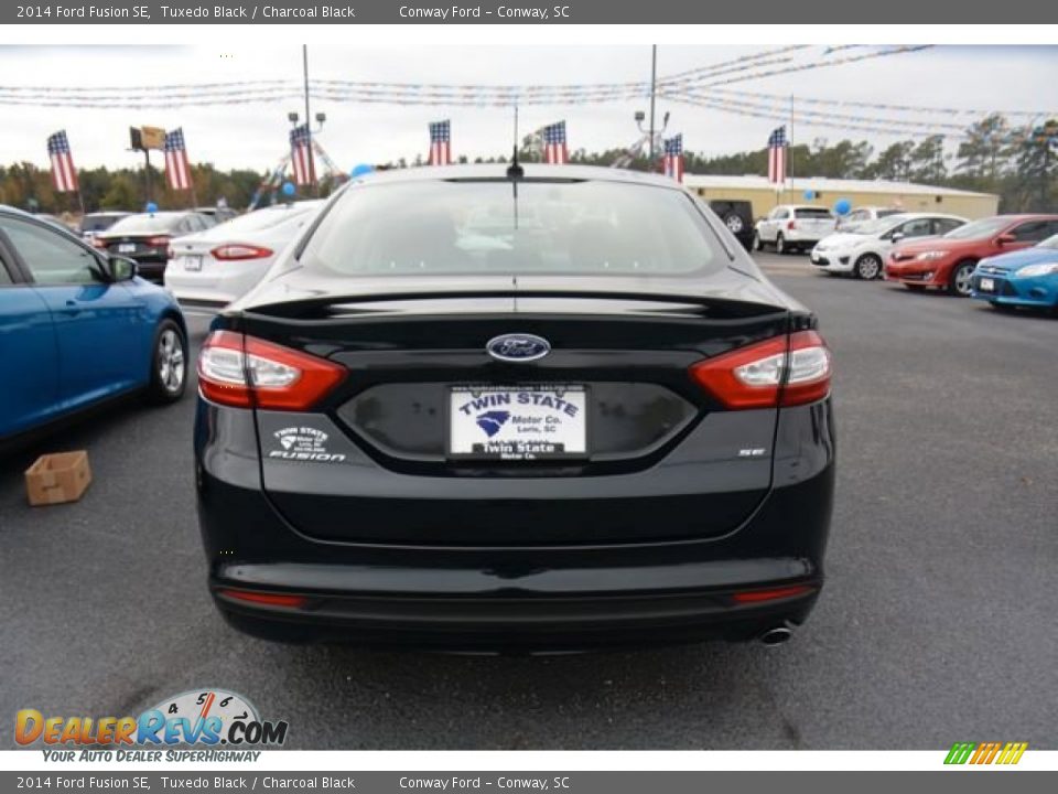2014 Ford Fusion SE Tuxedo Black / Charcoal Black Photo #6
