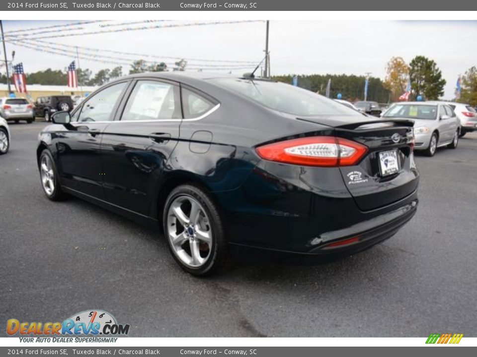 2014 Ford Fusion SE Tuxedo Black / Charcoal Black Photo #7