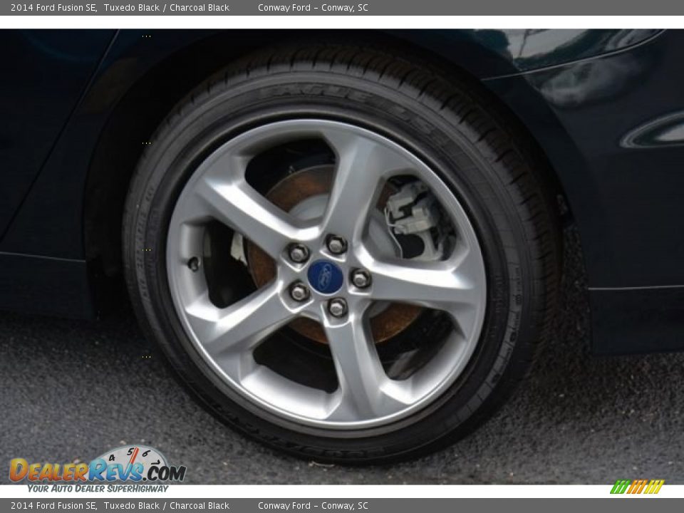 2014 Ford Fusion SE Tuxedo Black / Charcoal Black Photo #8