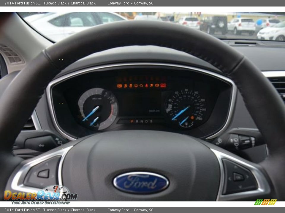 2014 Ford Fusion SE Tuxedo Black / Charcoal Black Photo #20