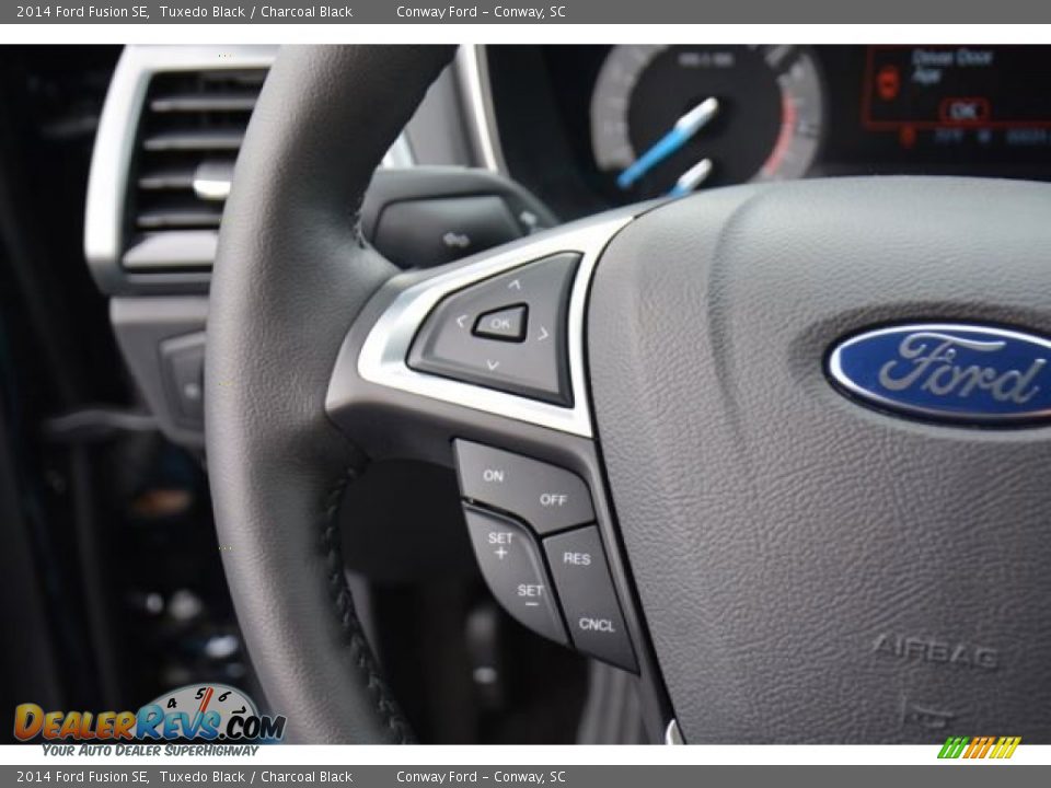 2014 Ford Fusion SE Tuxedo Black / Charcoal Black Photo #21