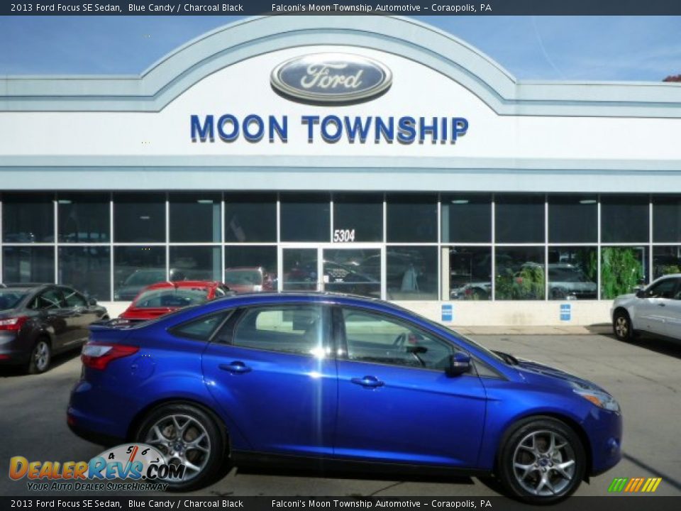 2013 Ford Focus SE Sedan Blue Candy / Charcoal Black Photo #1