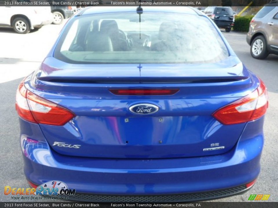 2013 Ford Focus SE Sedan Blue Candy / Charcoal Black Photo #7