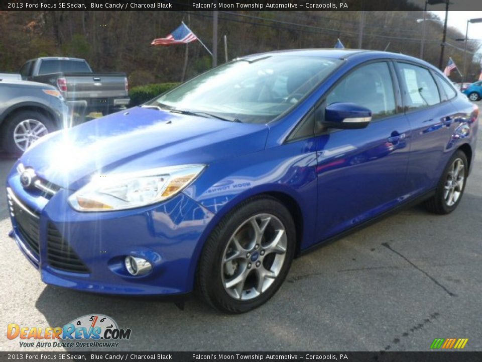 2013 Ford Focus SE Sedan Blue Candy / Charcoal Black Photo #9