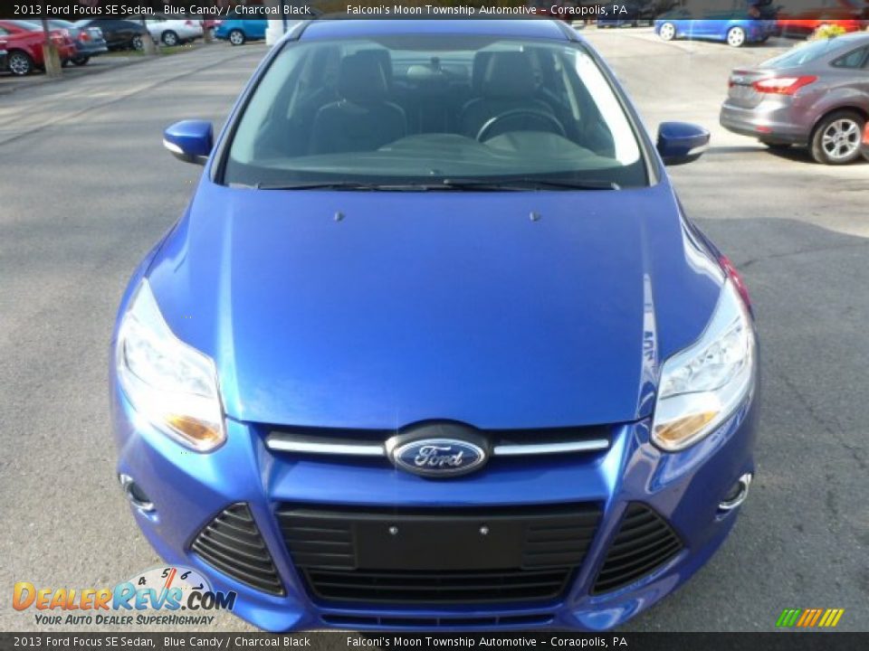 2013 Ford Focus SE Sedan Blue Candy / Charcoal Black Photo #10