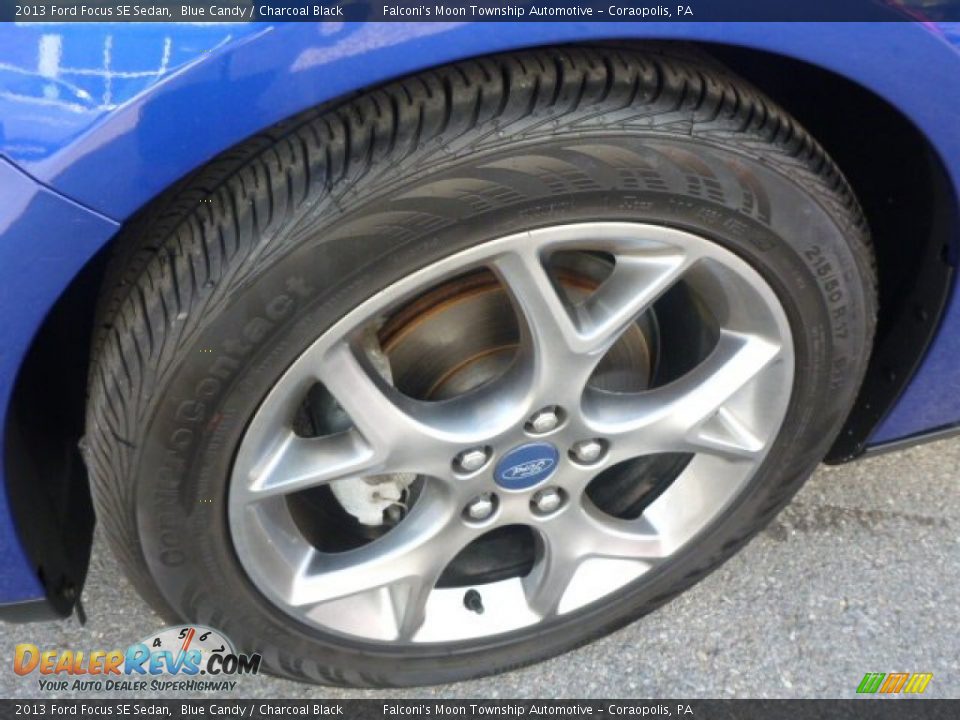 2013 Ford Focus SE Sedan Blue Candy / Charcoal Black Photo #12