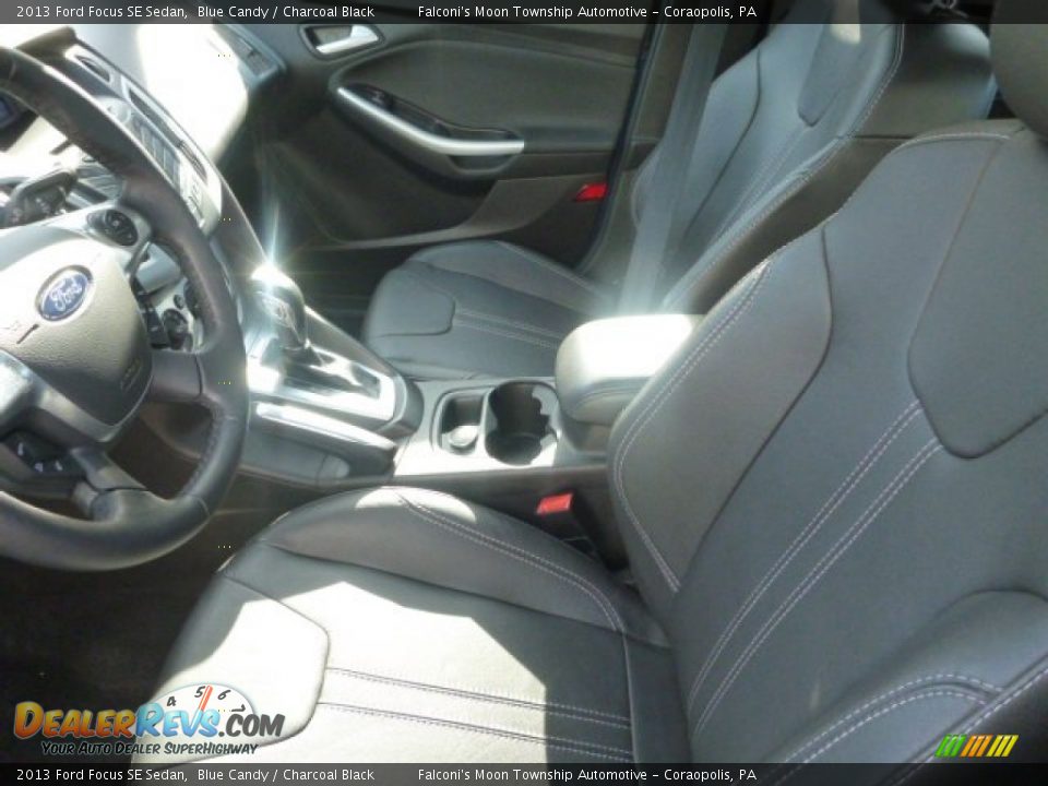 2013 Ford Focus SE Sedan Blue Candy / Charcoal Black Photo #13