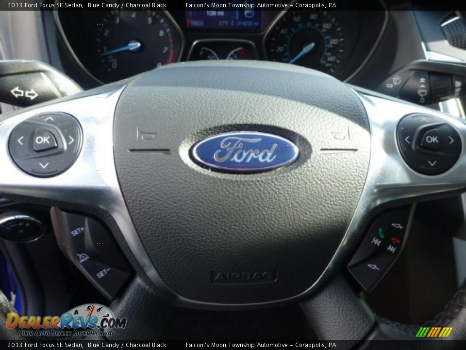 2013 Ford Focus SE Sedan Blue Candy / Charcoal Black Photo #19