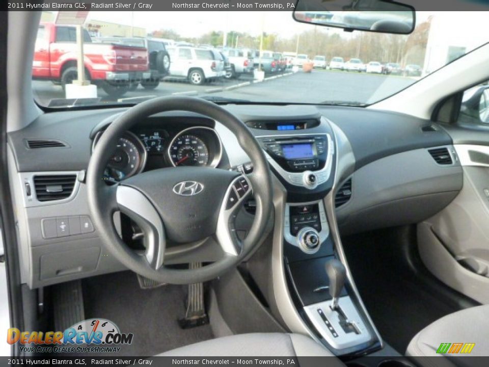 2011 Hyundai Elantra GLS Radiant Silver / Gray Photo #12