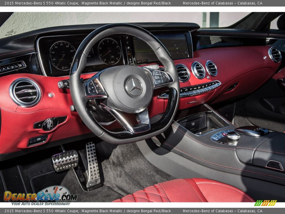designo Bengal Red/Black Interior - 2015 Mercedes-Benz S 550 4Matic Coupe Photo #5