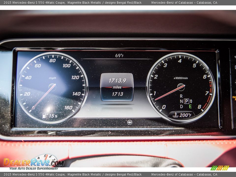2015 Mercedes-Benz S 550 4Matic Coupe Gauges Photo #6